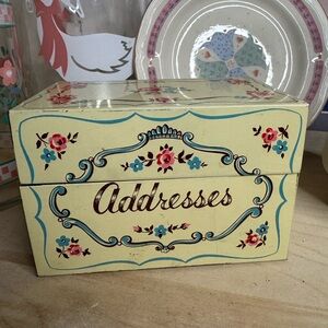 Vintage Floral Address Box